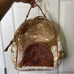 American Darling Cowhide Genuine Leather Backpack